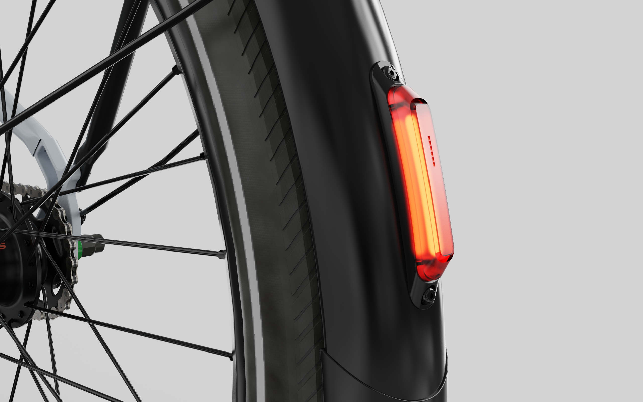 Automatic-sensing rear light