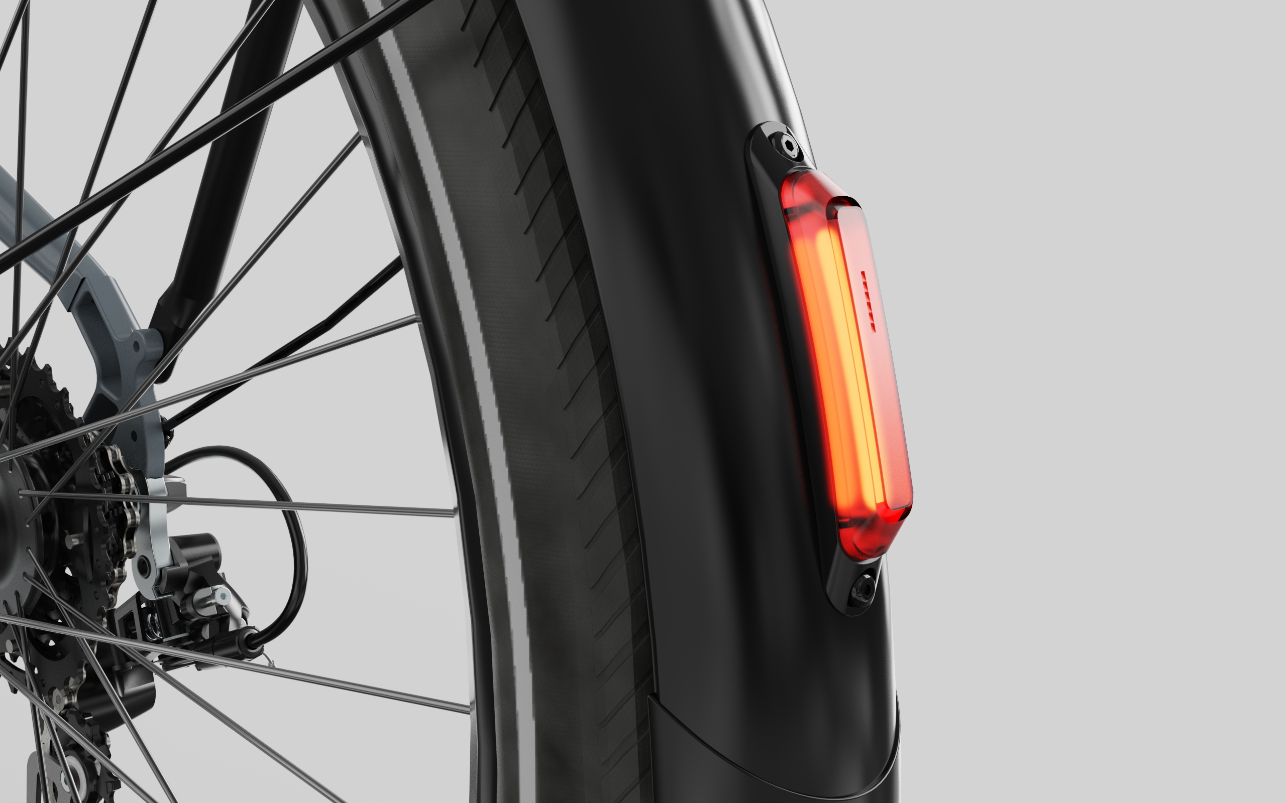 Automatic-sensing rear light