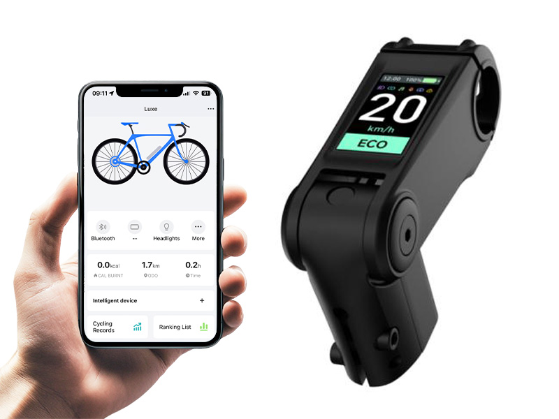 Integrated LCD display with bluetooth
