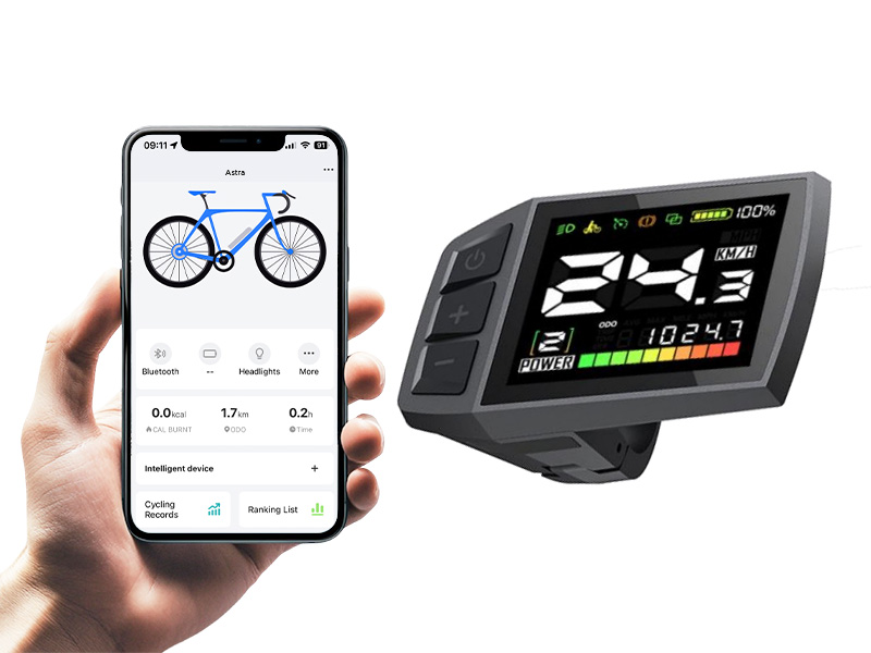 LCD display with bluetooth