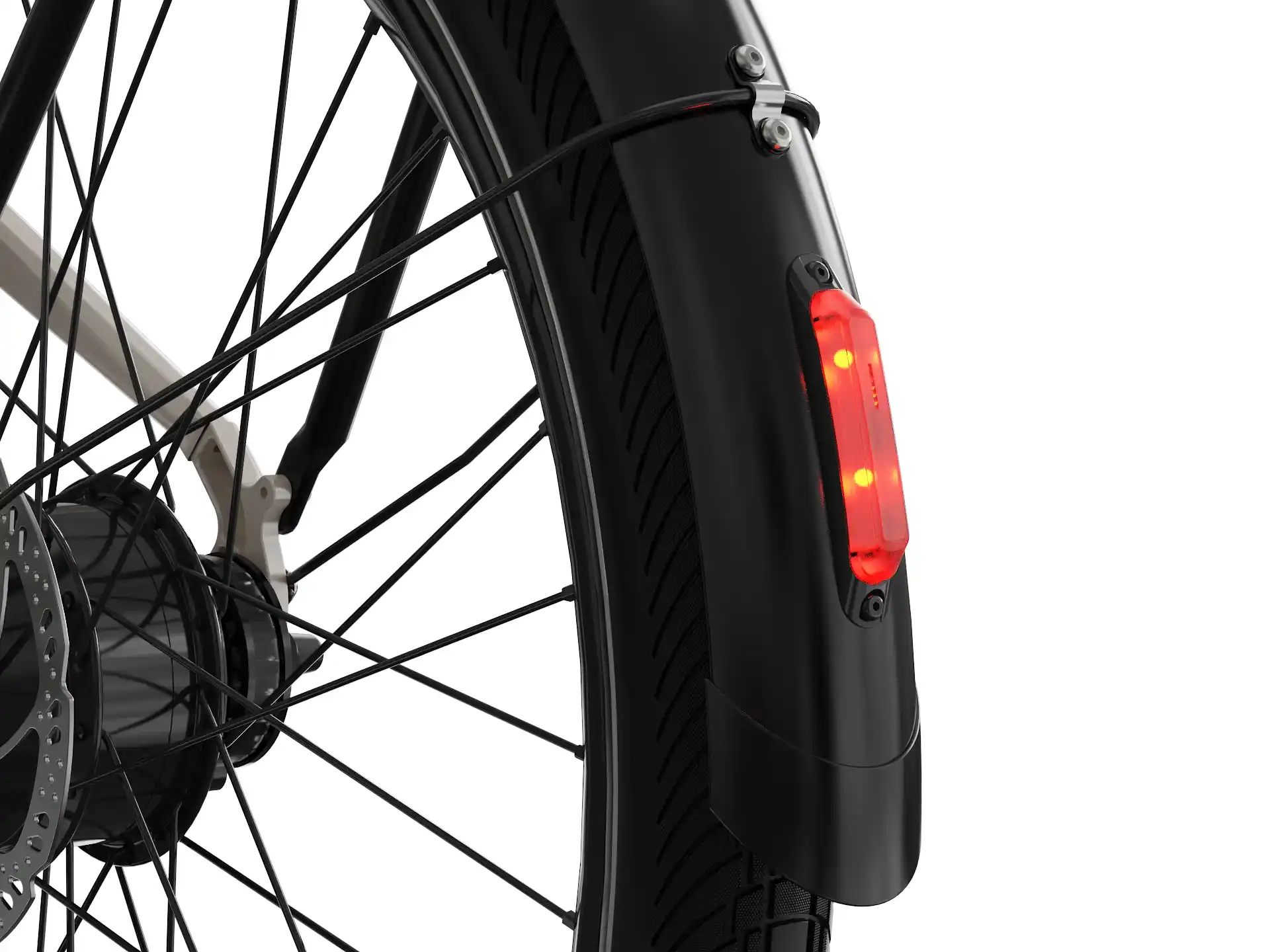 Intergrated automatic-sensing rear light